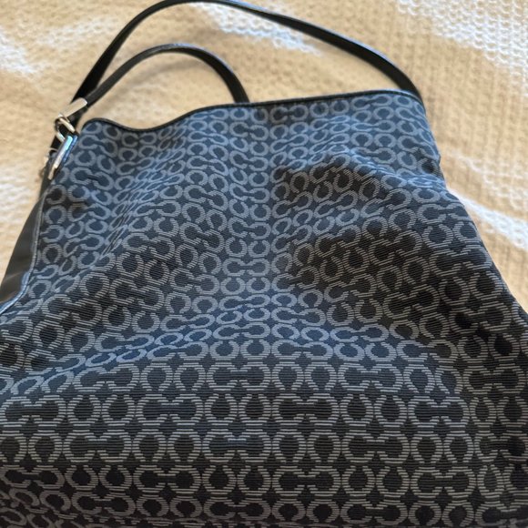 Coach Madison Op Art Signature Needle Point Shoulder Bag - Picture 1 of 4